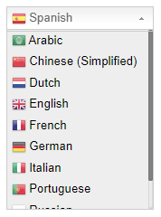 Selector de idiomas en GTranslate